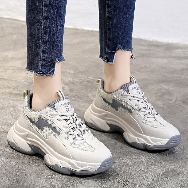 2021 spring new female Zhixun thick-soled climax shoes sports casual running